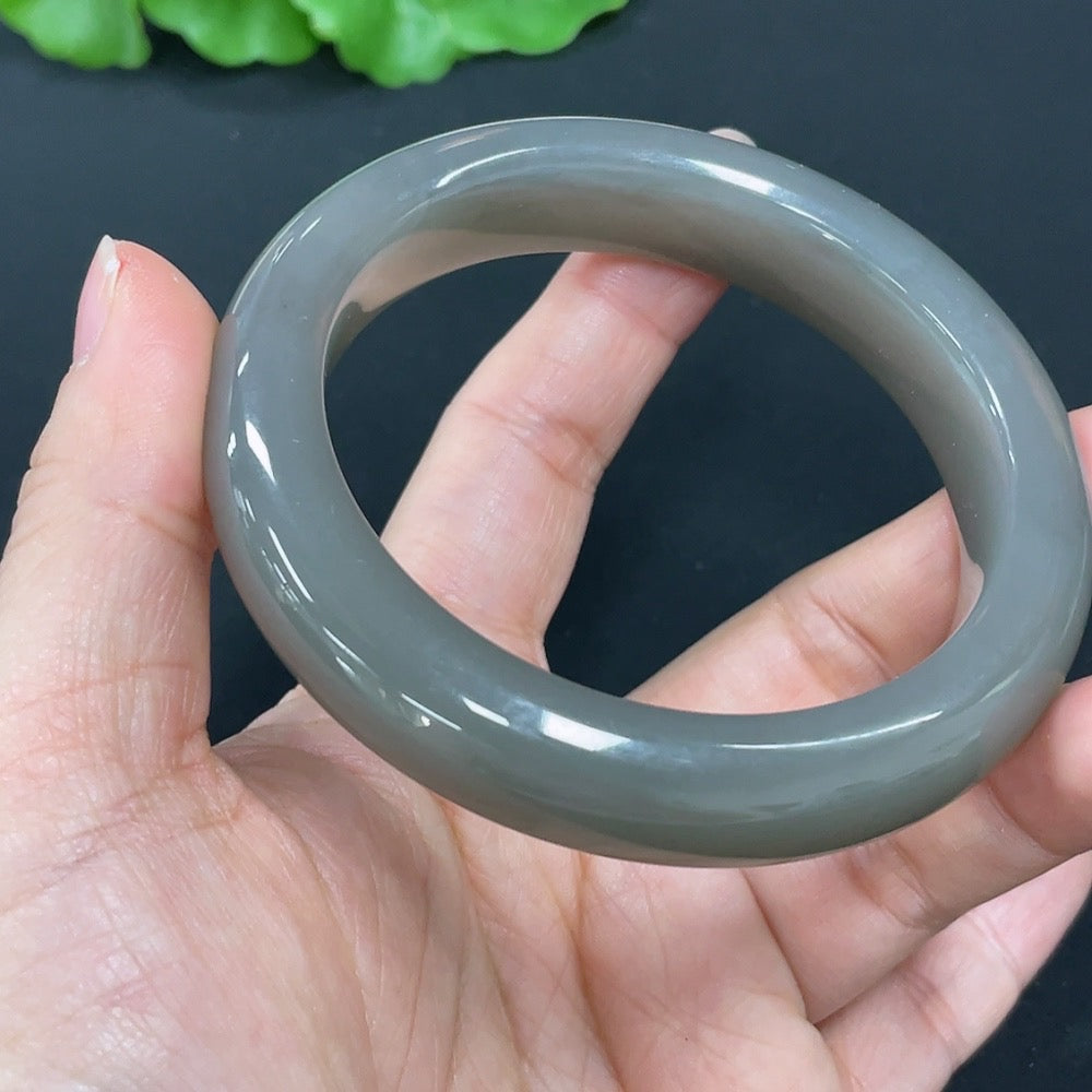 Hetian Jade Round Bracelet Size 57.6 Total Weight Approx. 69.6g