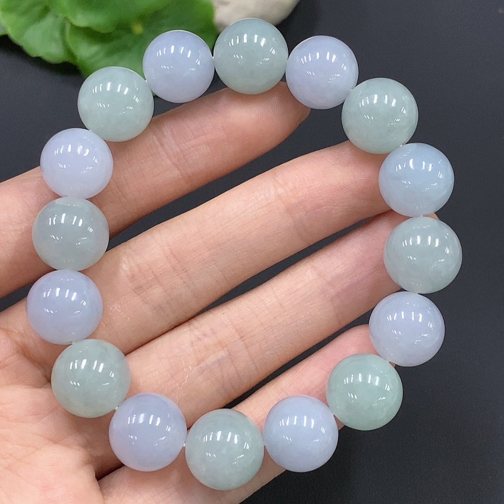 Jadeite Bead Necklace Approx. 12.6mm 55.672g