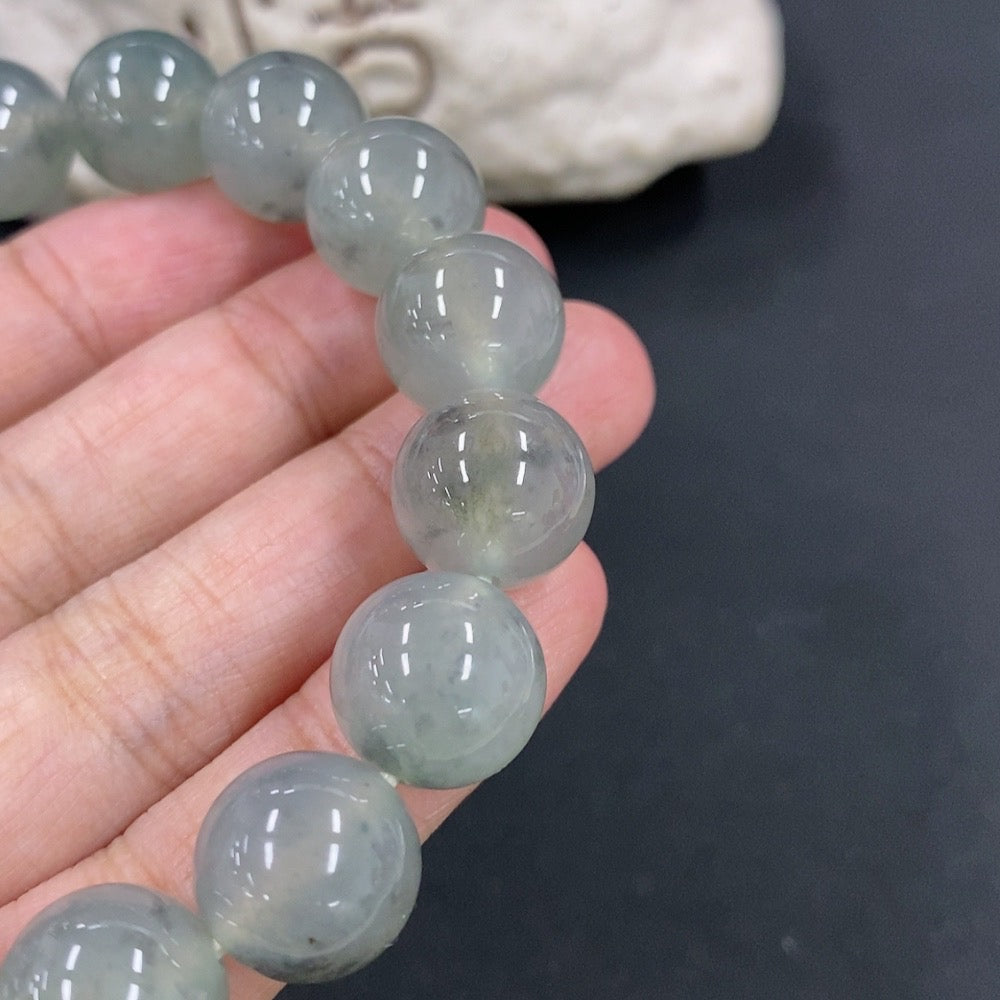 Jadeite Bracelet Approx.12.8mm Total Weight 58.84g