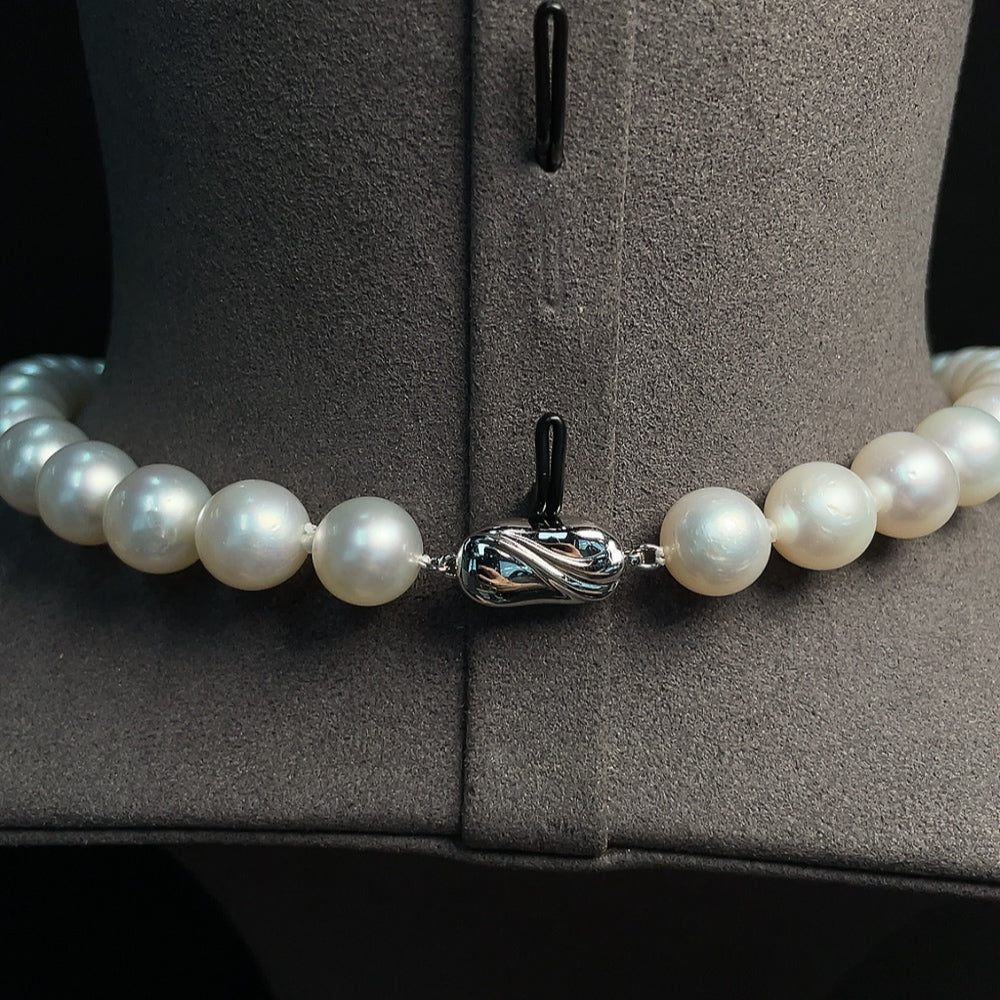 Seawater Pearl Necklace Non-Gold Total Weight Approximately 76.62g Size 9.7-13.3mm
