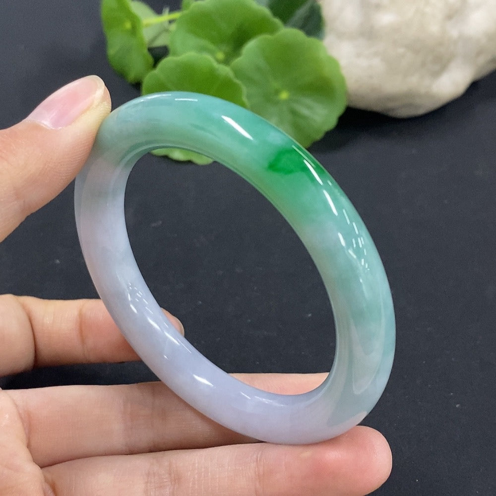 Jadeite Round Bangle Size 54.1 Total Weight Approx. 50g
