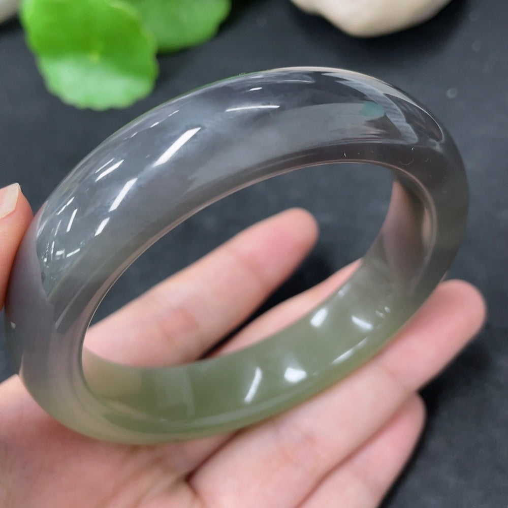 Hetian Jade Round Bracelet Size 59.3 Total Weight Approx. 78.6g