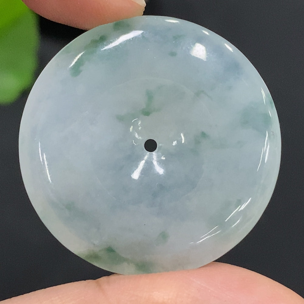 Jadeite Pendant Total Weight Approx. 13.12g Peace Buckle