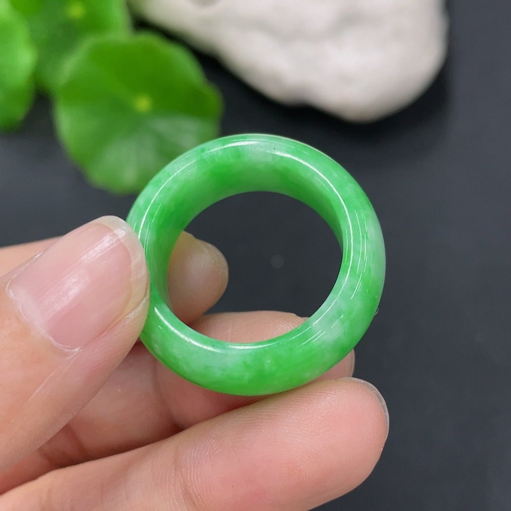Jadeite Ring Size 22 Total Weight Approx. 9.45g