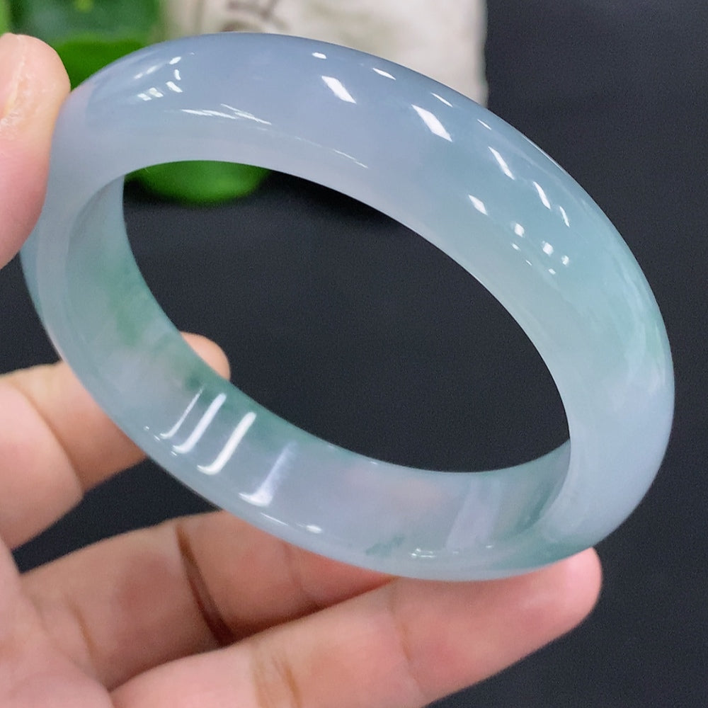 Jadeite Round Bangle Size 56.7 Total Weight Approx. 63.5g [Total Value: $23,759 USD]