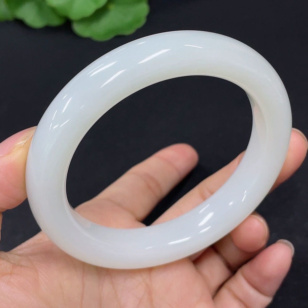 Hetian Jade Round Bracelet