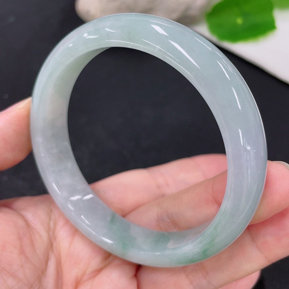 Jadeite Round Bangle Size 57.3 Total Weight Approximately 53.9g