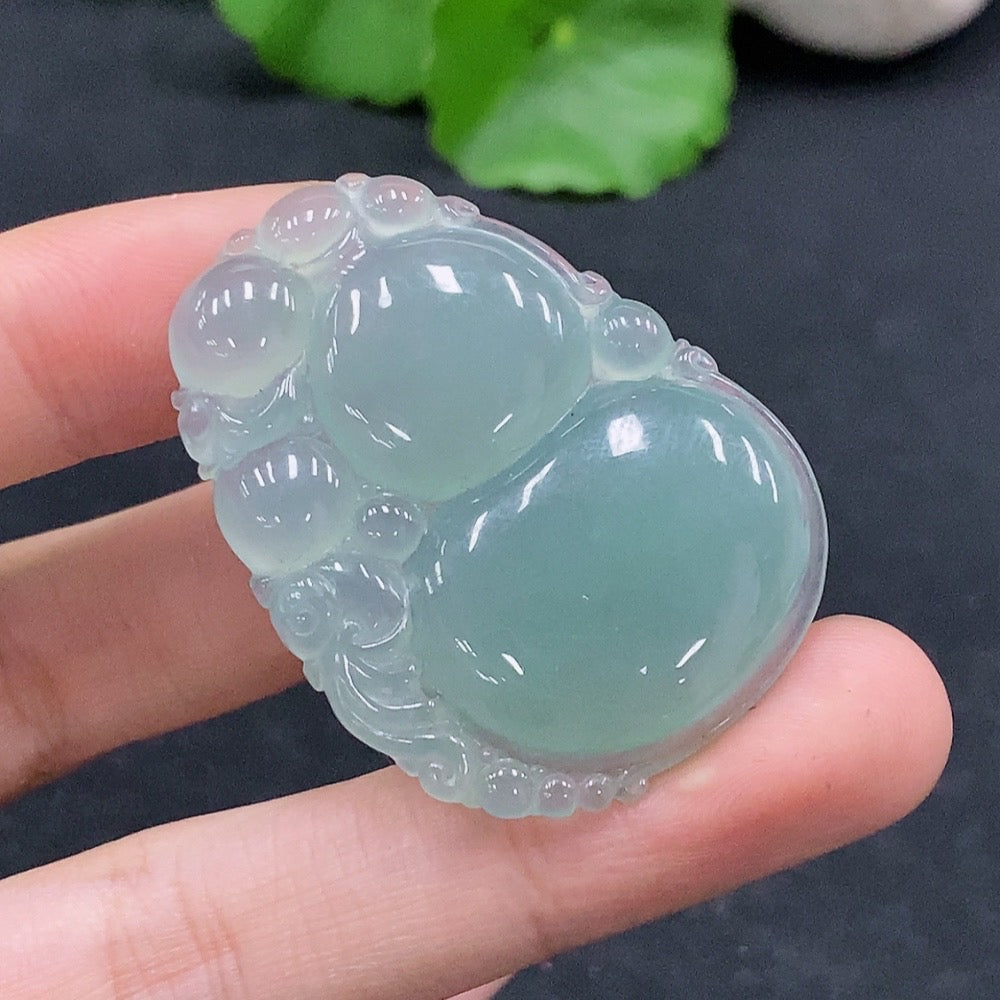 Jadeite Gourd Pendant Total Weight Approx. 11.34g