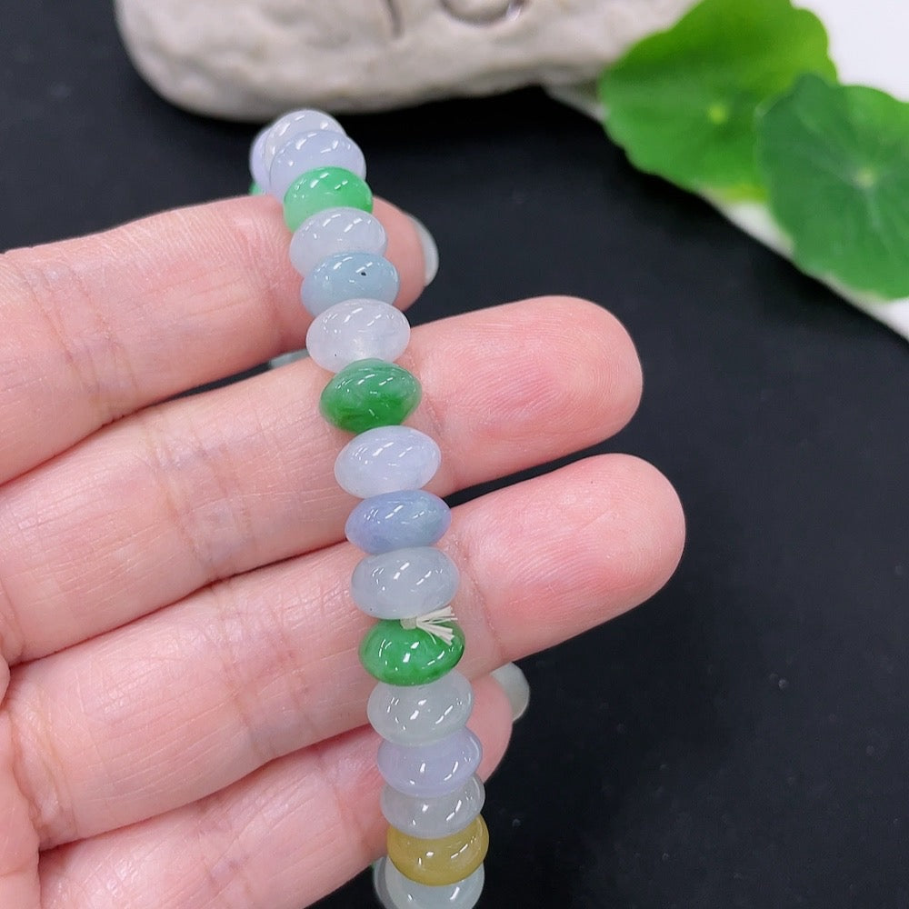 Jadeite Bracelet, . 8.9mm, . | Huiliu Certified