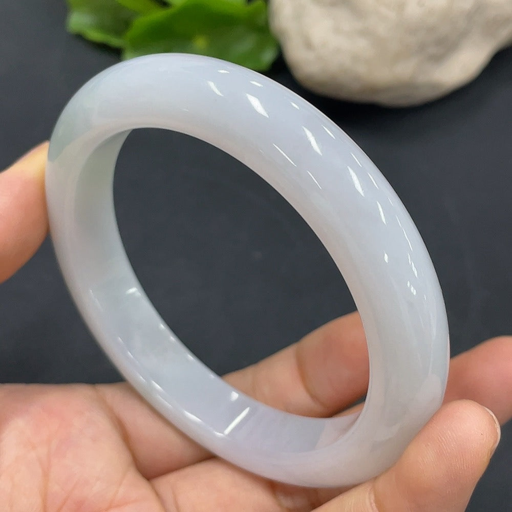 Jadeite Round Bangle | Huiliu Certified