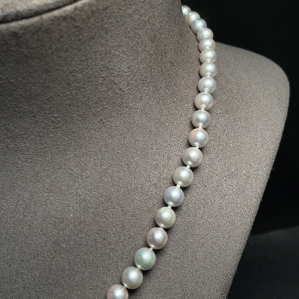 Seawater Pearl Necklace Non-Gold Color Origin Undetermined Total Weight Approximately 27.86g Size About 6.7mm