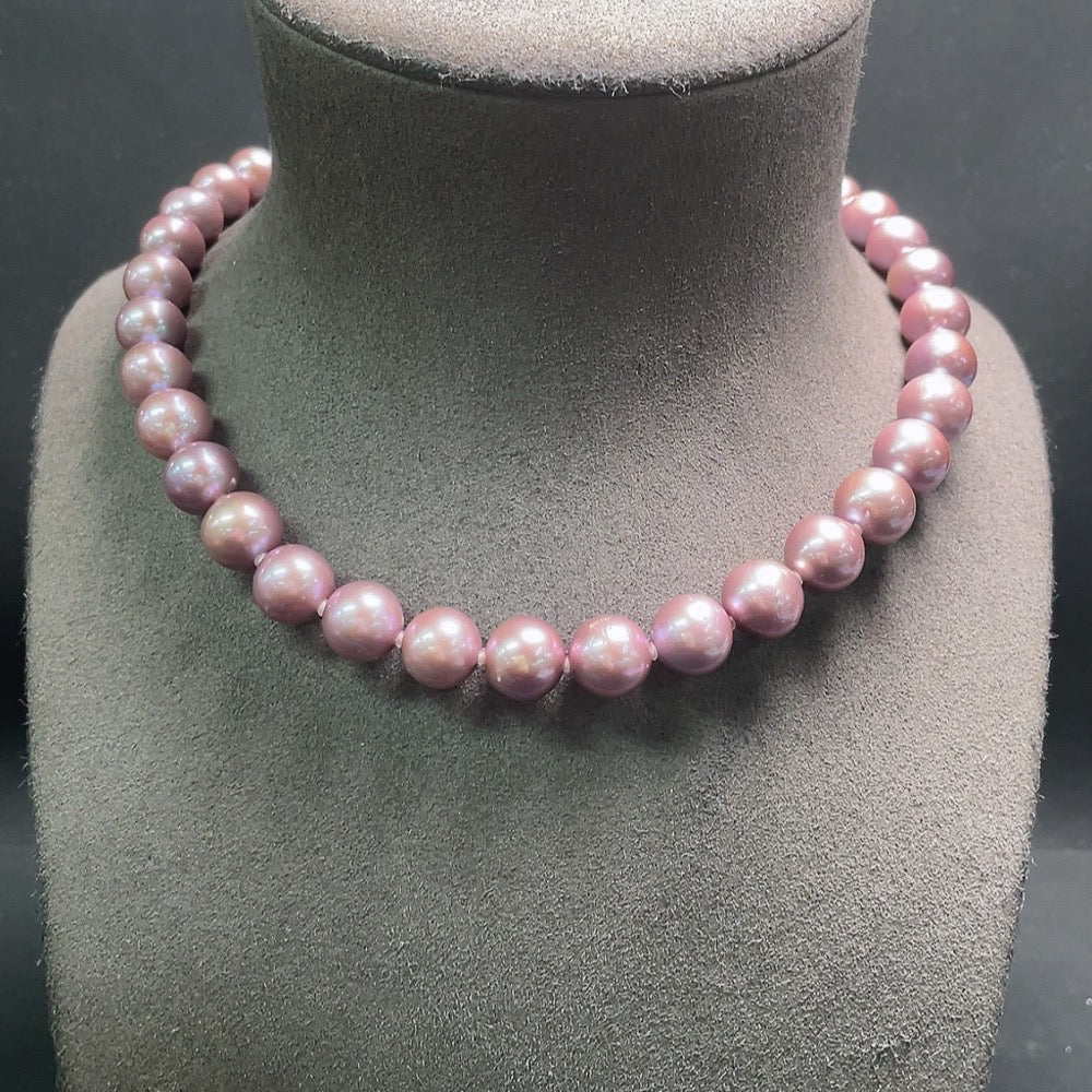 Pearl Necklace Non-Gold Total Weight Approx. 76.5g Size 10.9/11.8mm