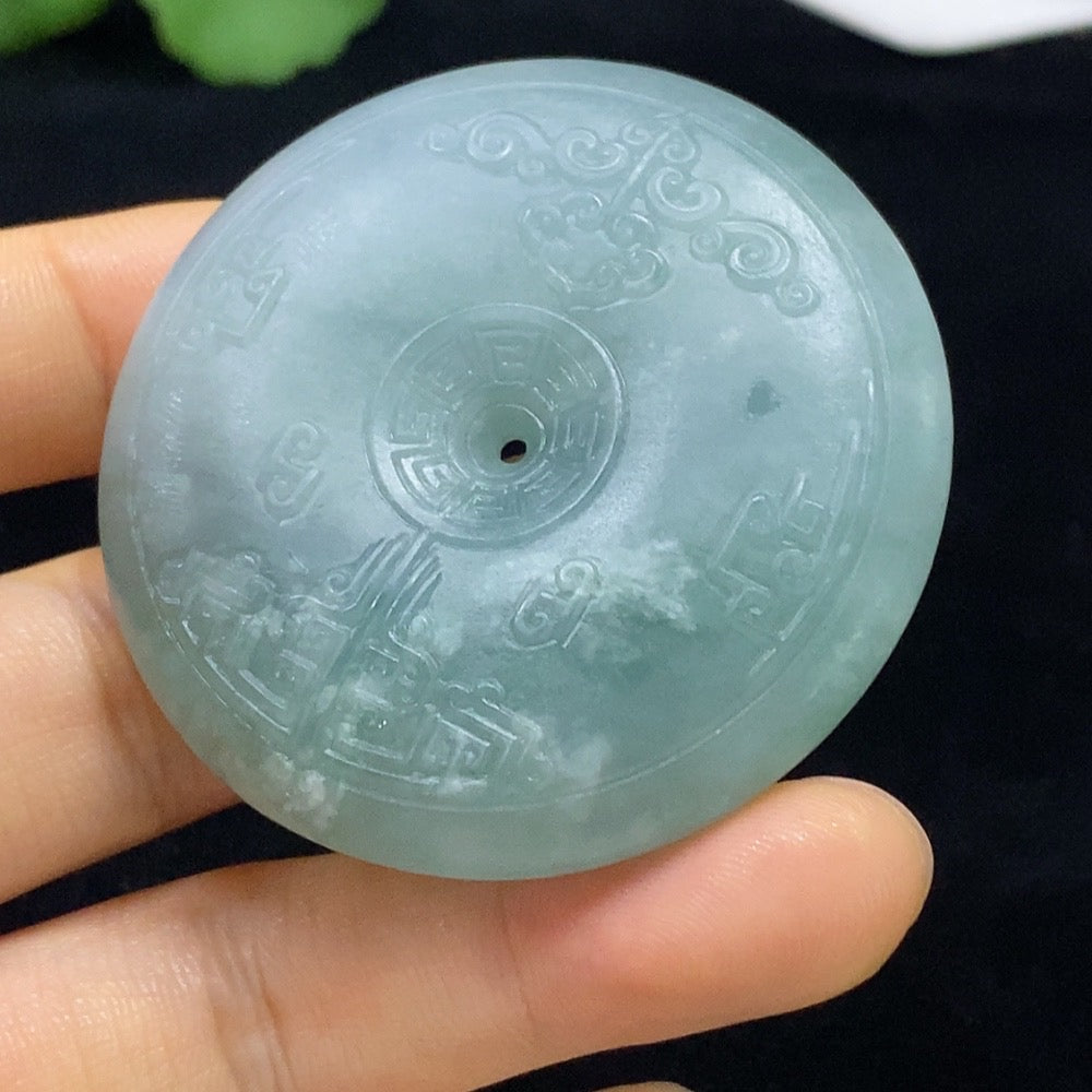 Jadeite Safety Buckle Pendant, Total Weight Approx. 58.98g, Rough