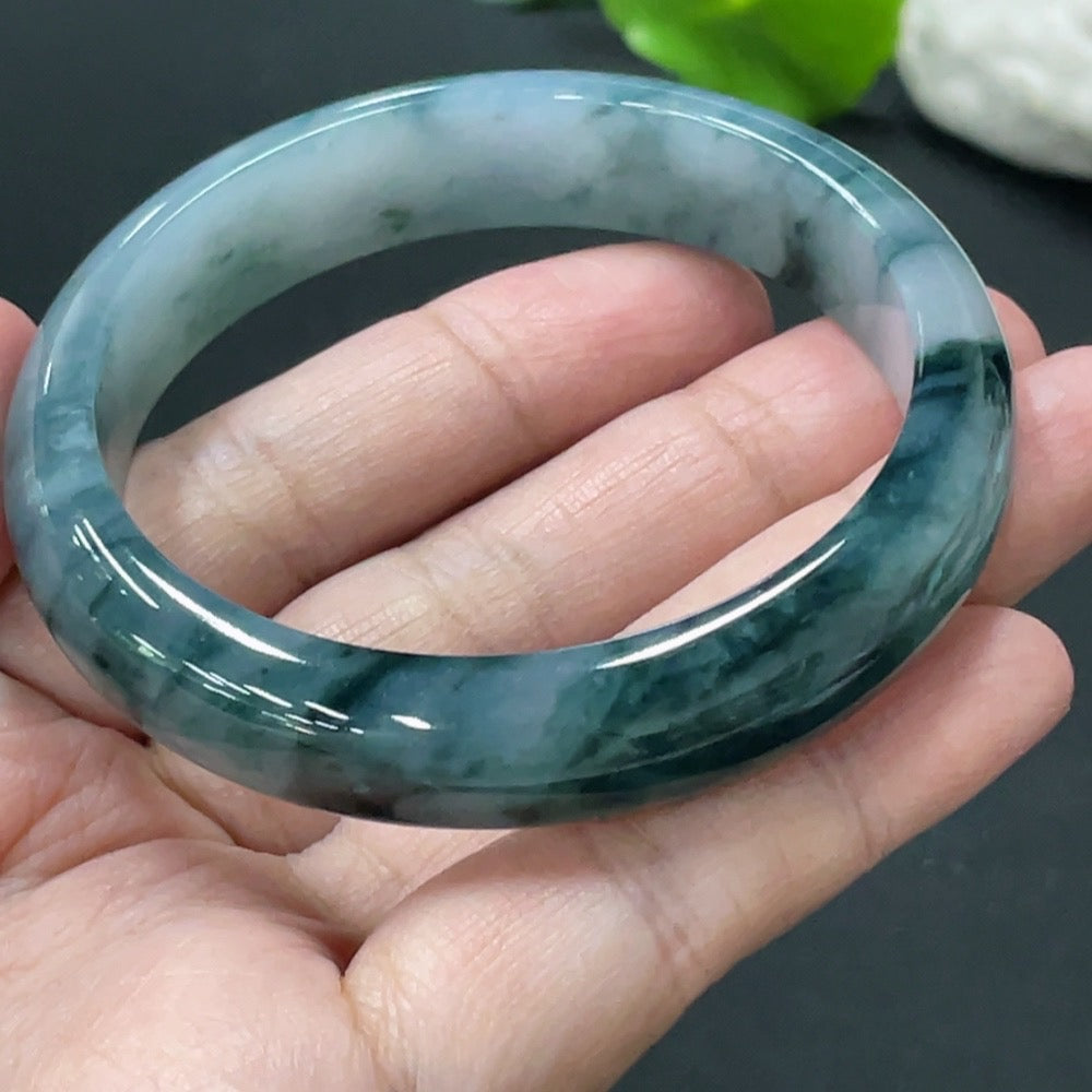 Jadeite Regular Bangle, Inner Diameter 54mm, Total Weight Approx. 45.96g