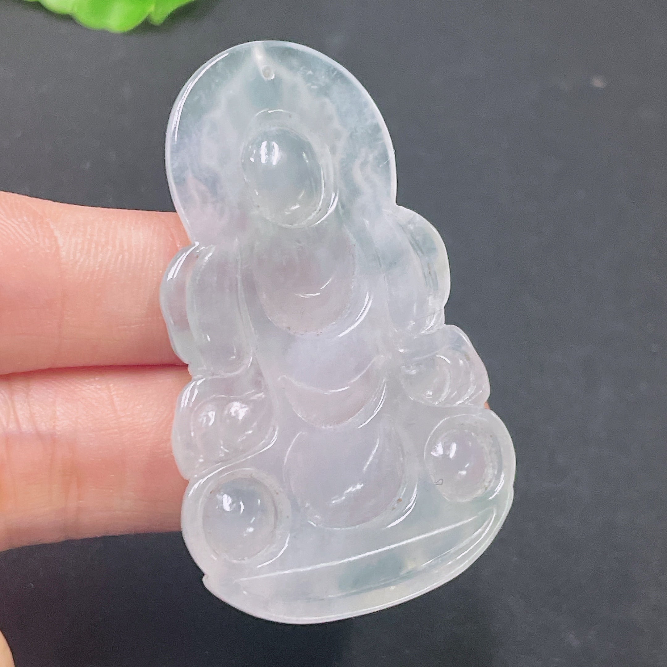 Jadeite Pendant Guanyin Total Weight: Approx. 19.42g