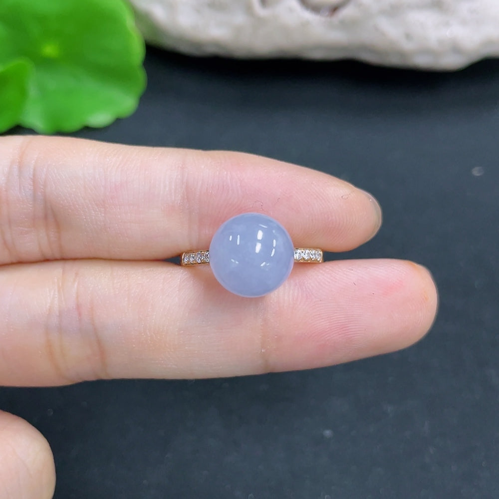 Jadeite Ring 18K Gold Non-Diamond