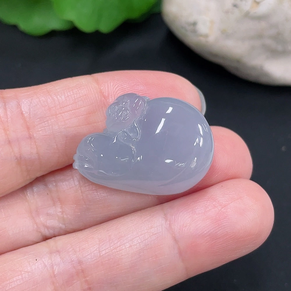 Jadeite Money Bag Pendant, Total Weight Approx. 8.8g