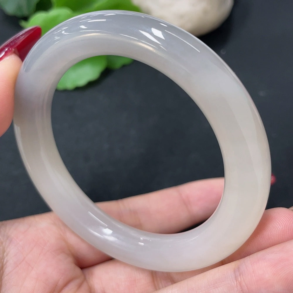 Hetian Jade Round Bangle Size 55 Total Weight Approx. 54.2g