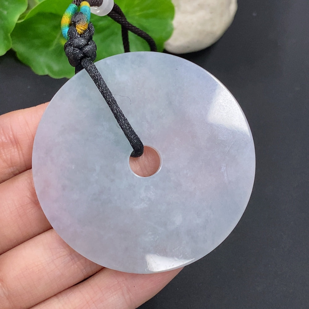 Jadeite Peace Knot Pendant Total Weight Approx. 45.77g Including Rope Weight With Non-Grade A Beads