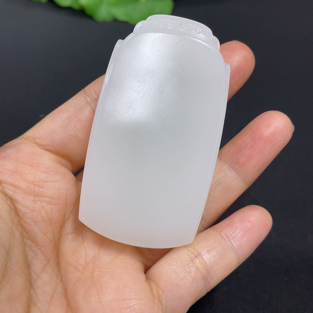 Hetian Jade Pendant Plain Pendant Total Weight Approx. 58.3g
