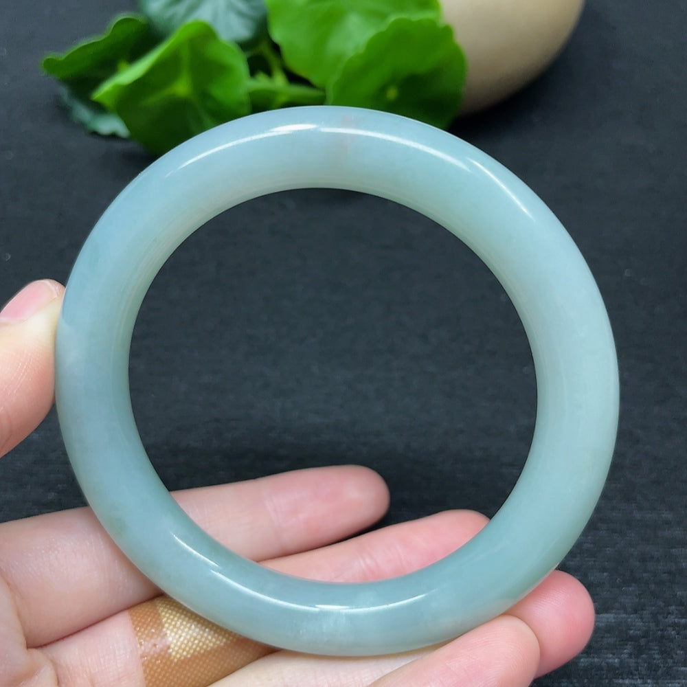 Jadeite Round Bangle Total Weight Approx. 51.70g Size 56
