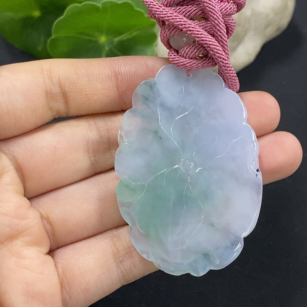 Jadeite Fish Pendant with Auspicious Symbolism Total Weight Approx. 28.84g with Non-Grade A Beads