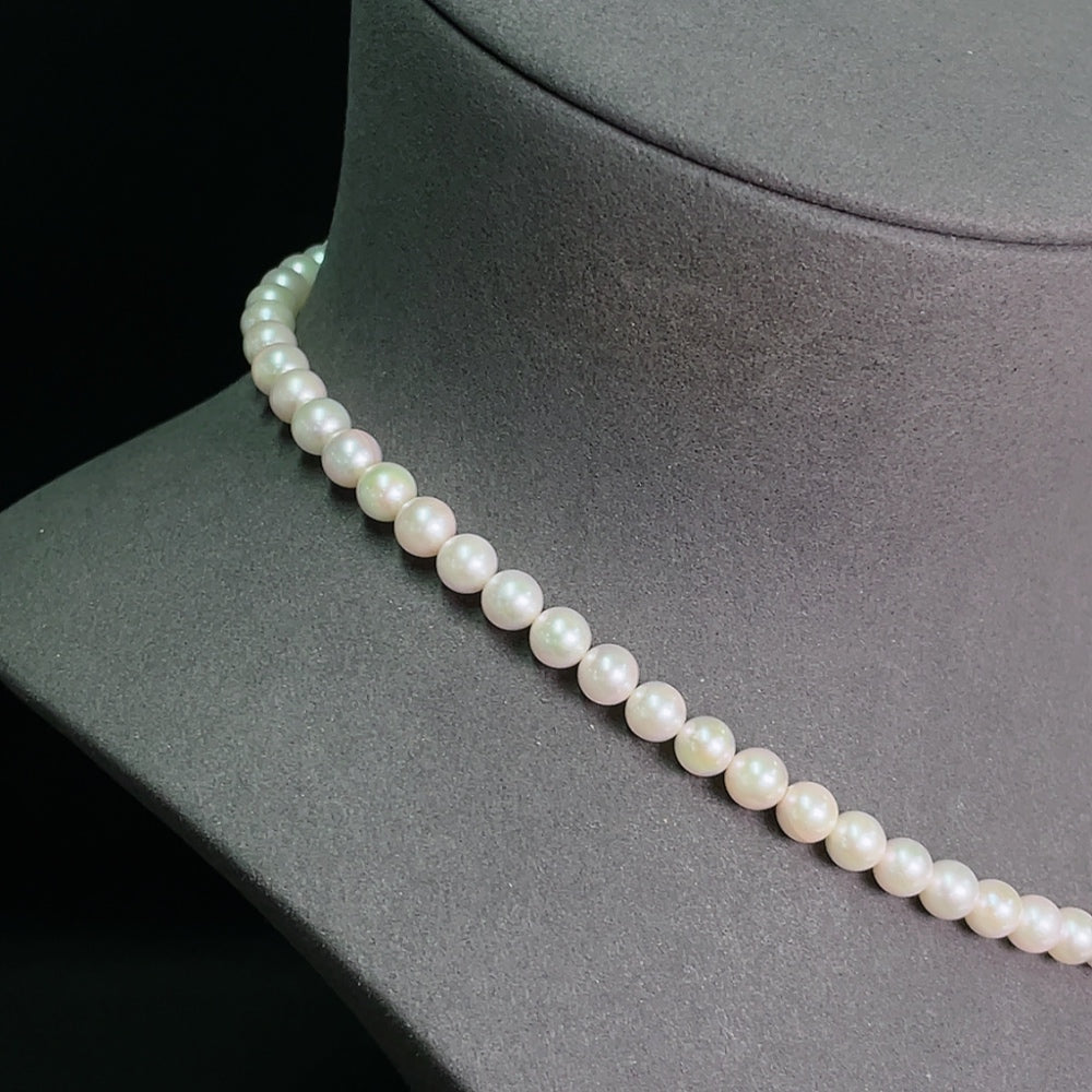Seawater Pearl Strand 18k Gold Size 6.5-11.2mm Approx. Total Weight About 30.34g