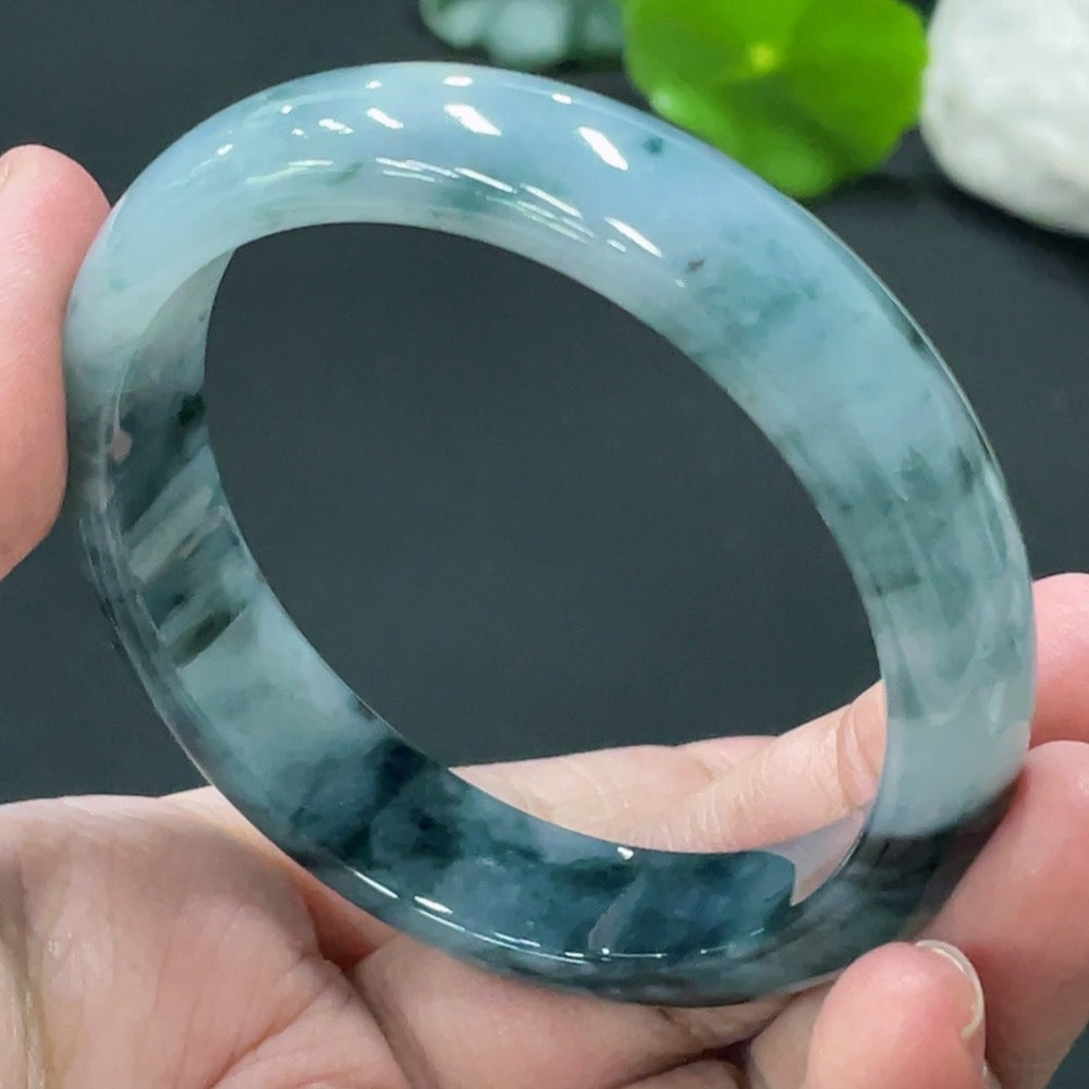 Jadeite Regular Bangle, Inner Diameter 54mm, Total Weight Approx. 45.96g