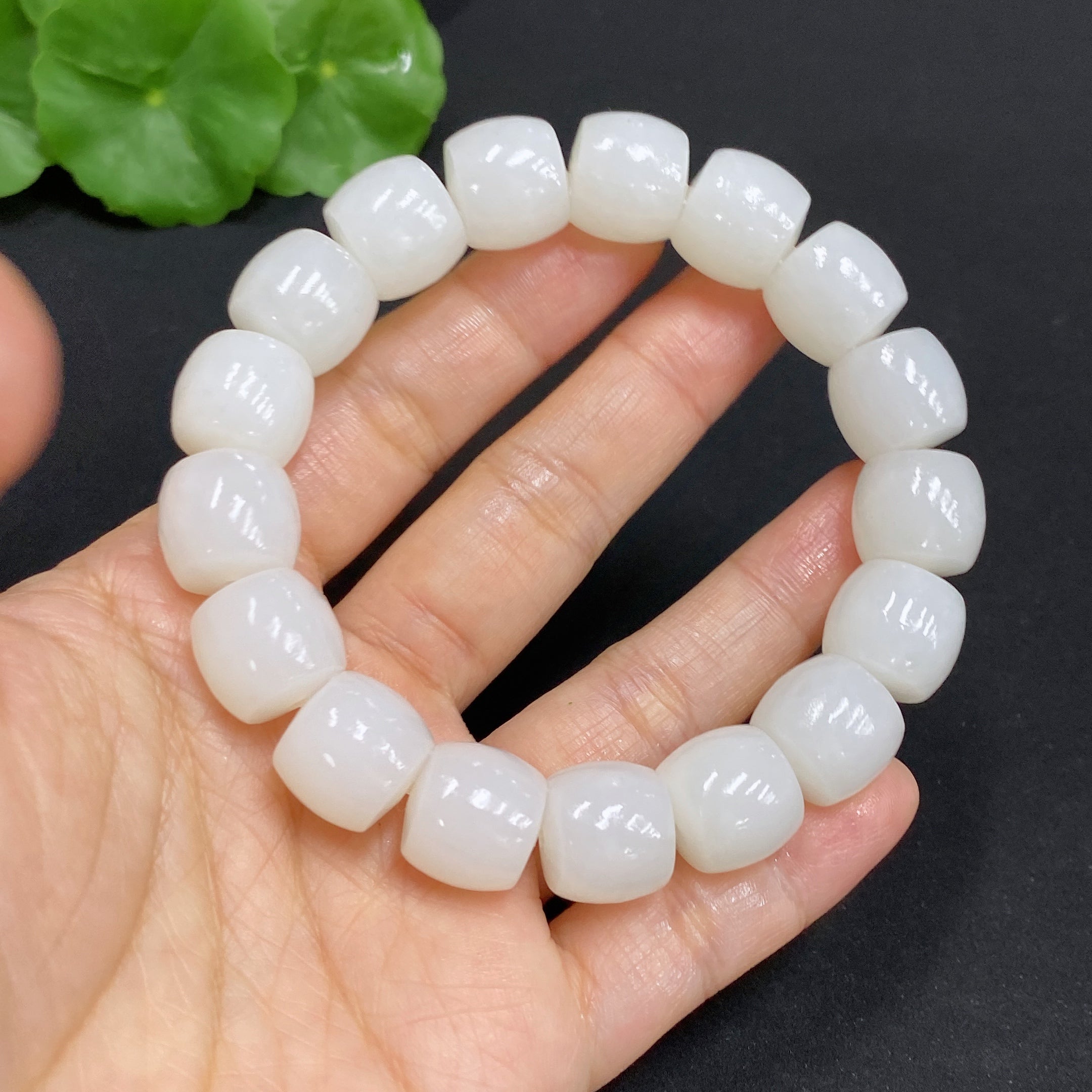 Hetian Jade Bracelet, Approx. 12.7mm, Total Weight Approx. 65.2g