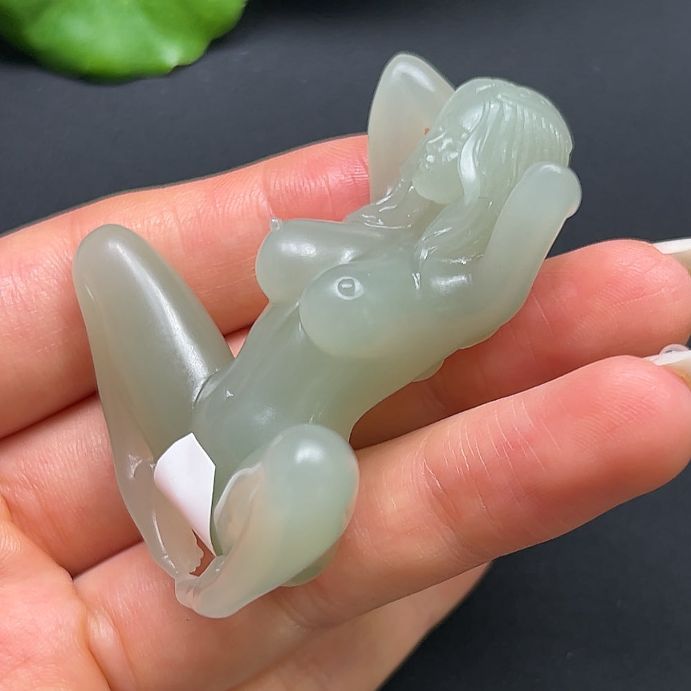 Hetian Jade Beauty Pendant