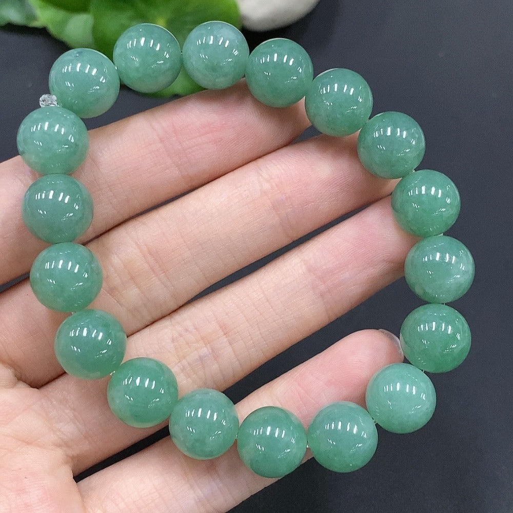 Jadeite Bead Necklace Approx. 10.8mm