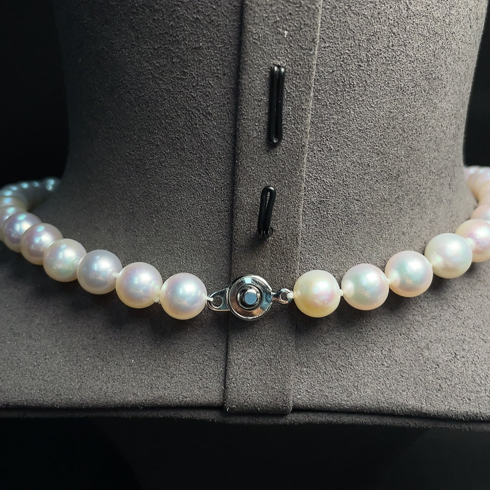Seawater Pearl Necklace Non-Gold Total Weight Approximately 49.76g Size About 9.7mm