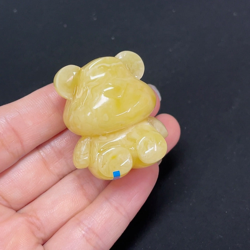 Opaque Amber Jewelry, Partial Repairs Visible