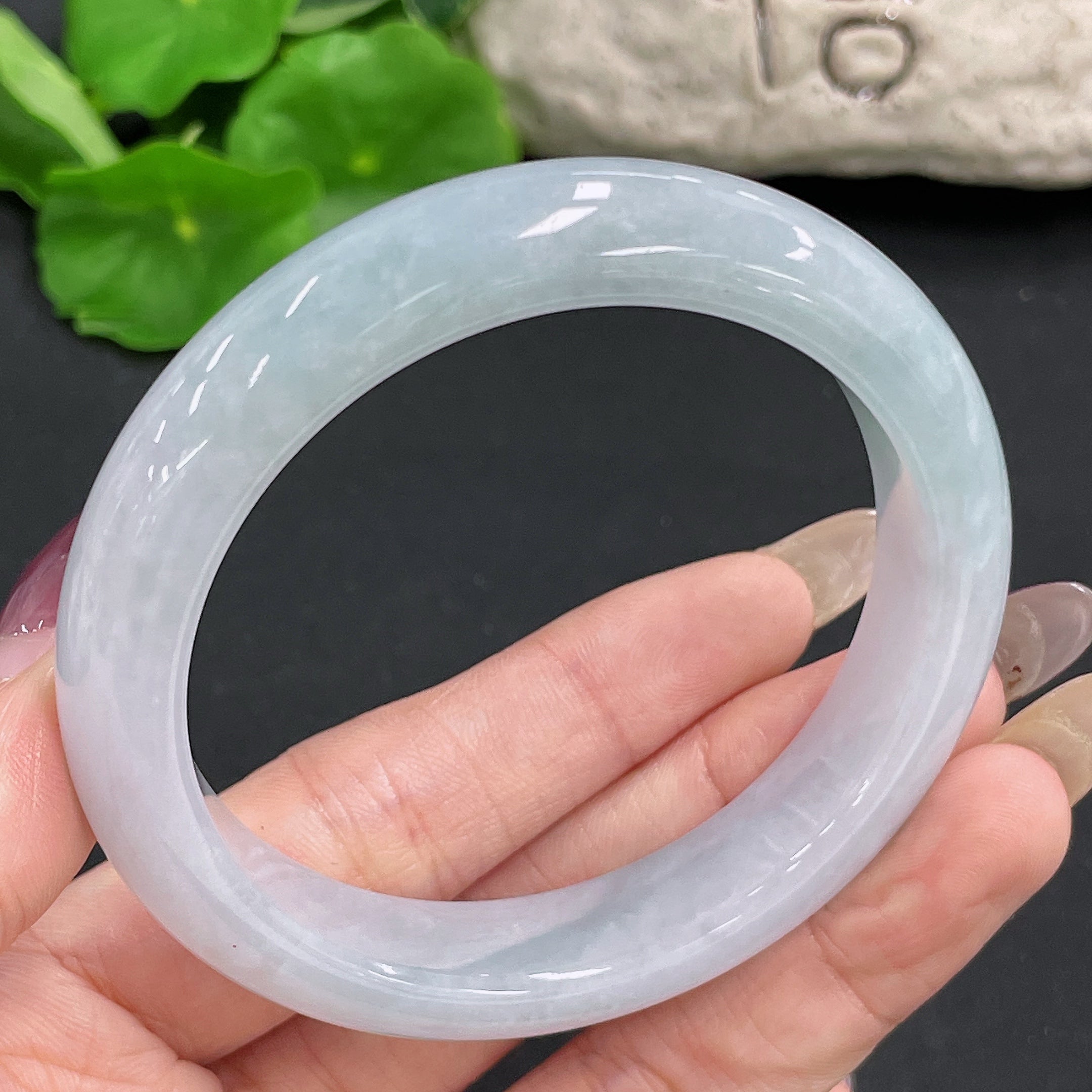 Jadeite round bracelet Size 56.2 Total weight approx. 55.09g