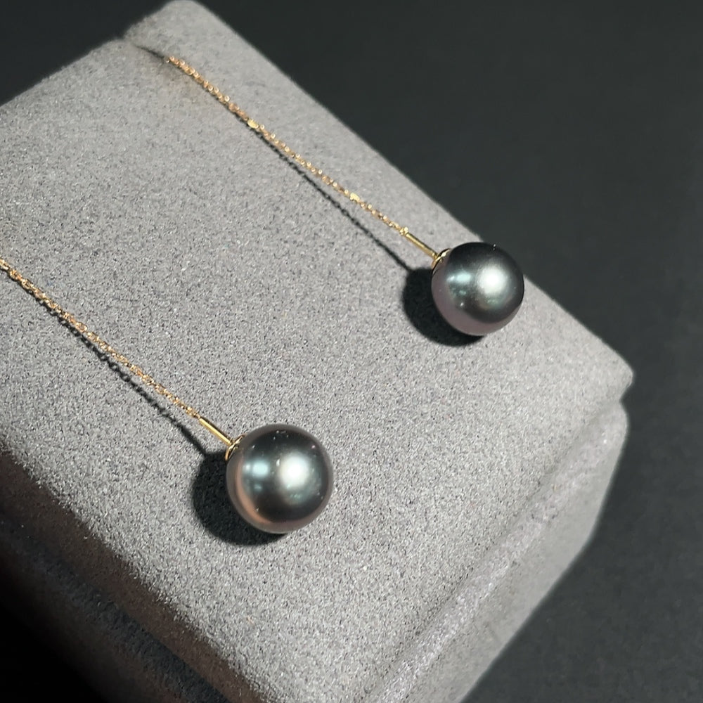 Seawater Pearl Earrings 18k Gold Total Weight Approx. 3.4g Size About 9.7mm
