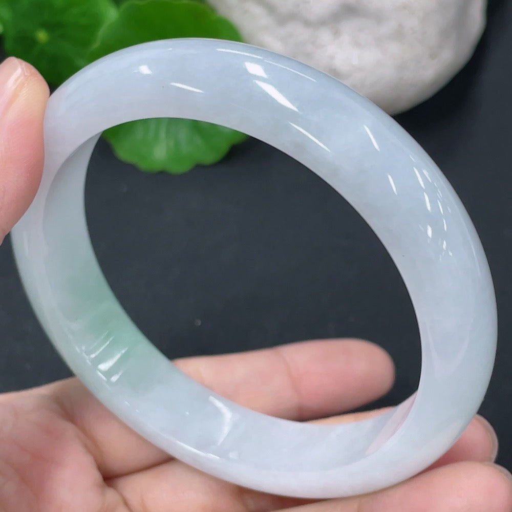 Jadeite Round Bangle Total Weight Approx. 58.66g Size 59