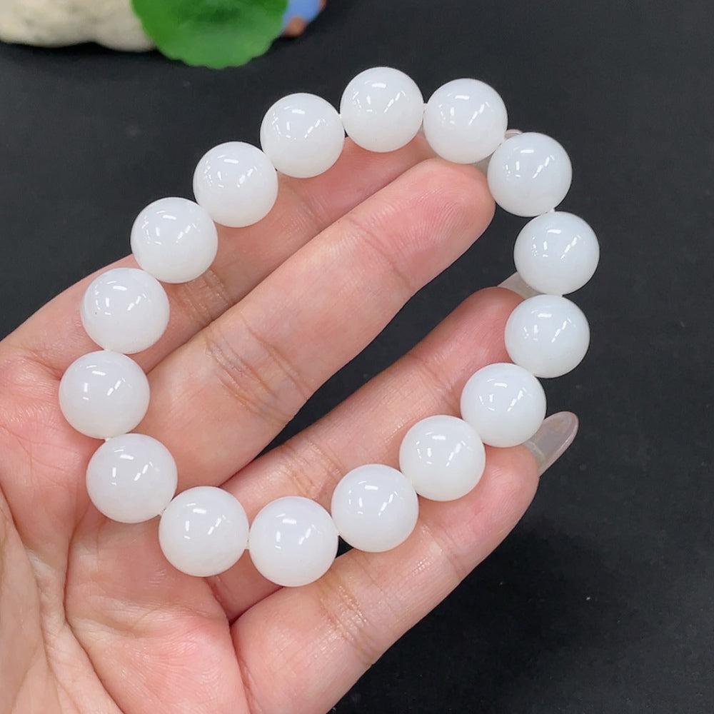 Hetian Jade Bracelet, Approx. 12.5mm, Total Weight Approx. 50.7g