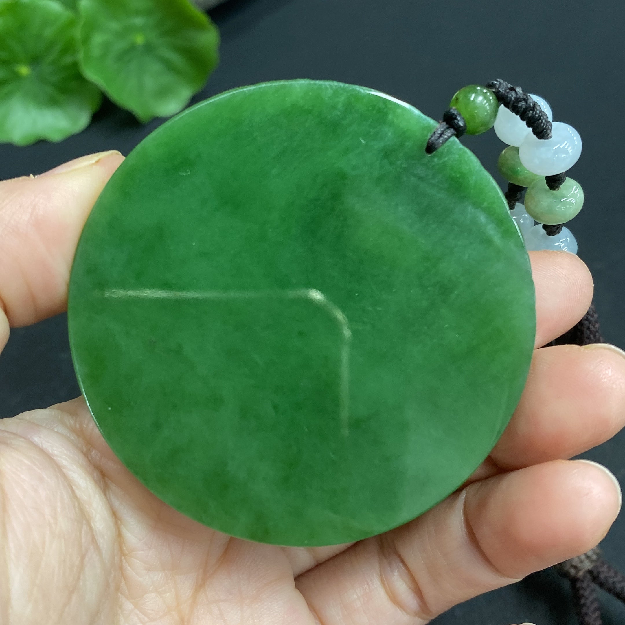 Hetian Jade Pendant    Kylin    Total Weight Approx. (Including Rope) 54.1g