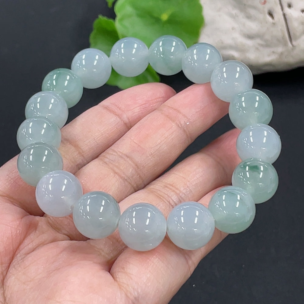 Jadeite Bracelet Approx. 12.4mm Total Weight Approx. 57.26g