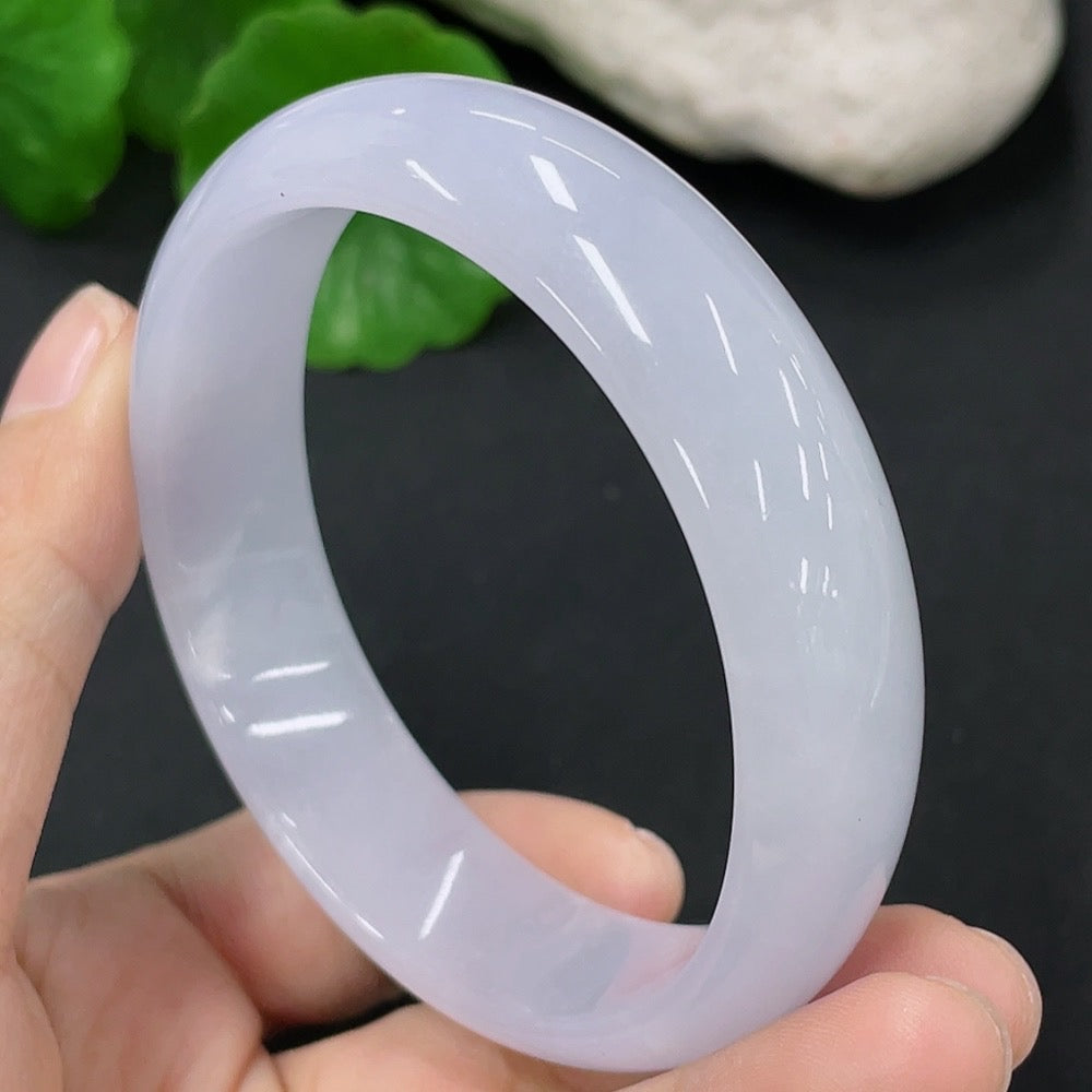 Jadeite Concubine Bracelet Size 55.89/52.26mm Total Weight Approx. 48g