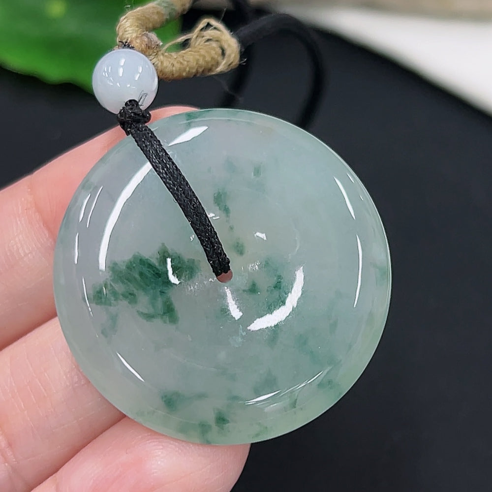 Jadeite Safety Buckle Pendant (Including Rope Weight)