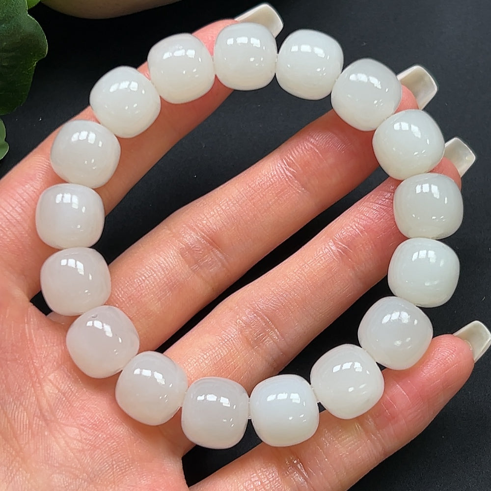 Hetian Jade Bracelet 11.9mm Approx. 50g
