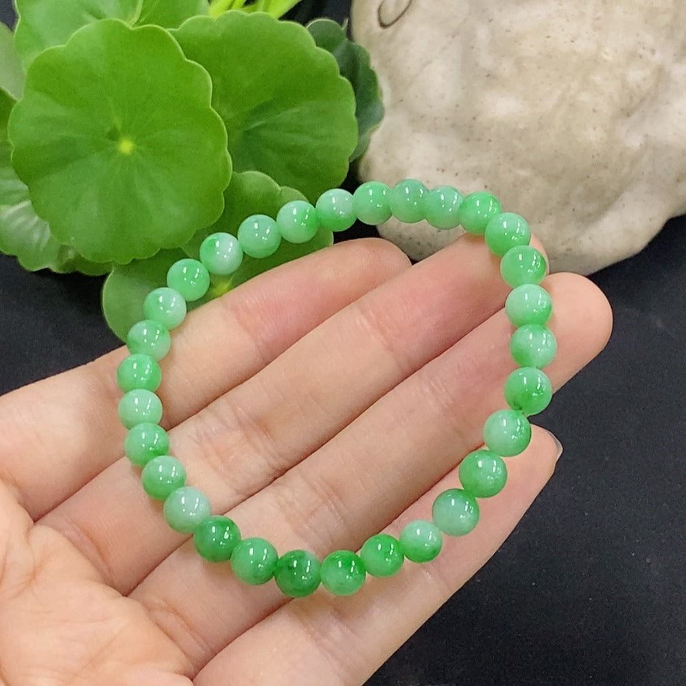 Jadeite Bracelet Approx. 5.9mm Total Weight Approx. 10.66g