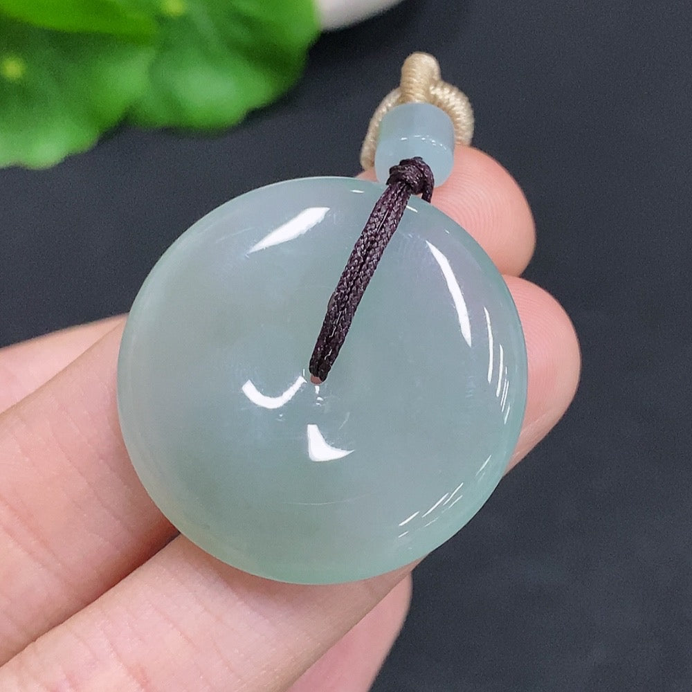 Jadeite Peace Knot Total Weight Approx. 14g (including rope weight)