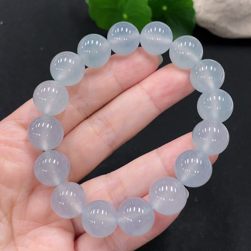 Jadeite Bracelet Size 12.6mm Approx. Total Weight 57.2g Approx. [Total Value: $18,394 USD]