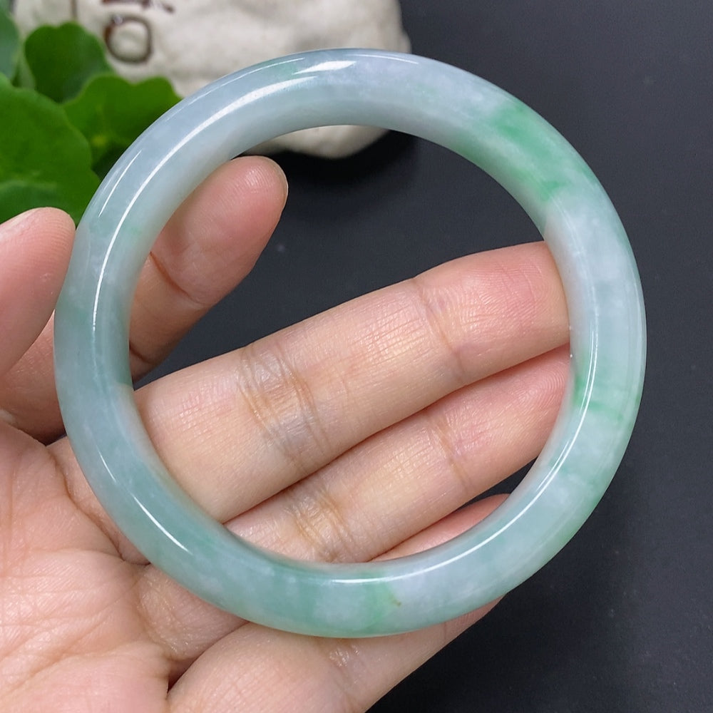 Jadeite Round Bracelet Size 54 Total Weight Approx. 50.7g