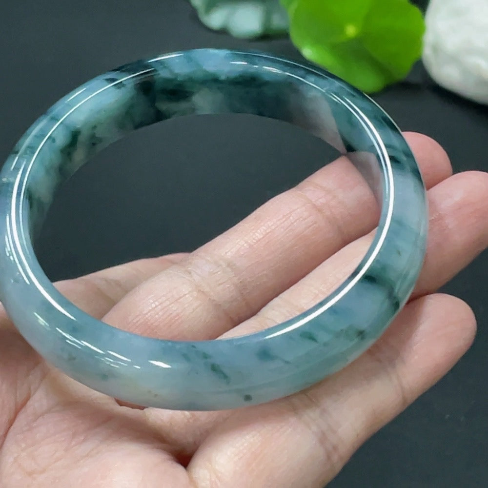 Jadeite Regular Bangle, Inner Diameter 54mm, Total Weight Approx. 45.96g