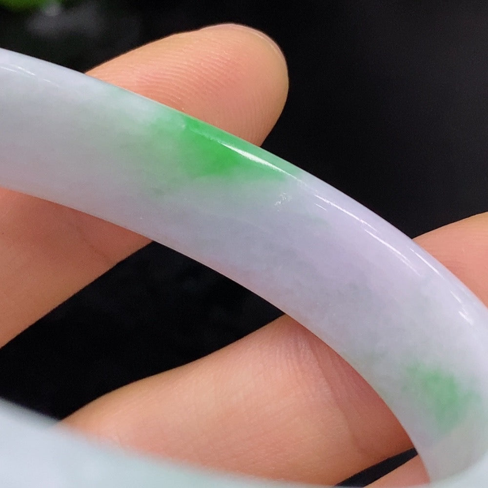 Jadeite Concubine Bangle Size 52/46.1 Total Weight Approx. 32.19g