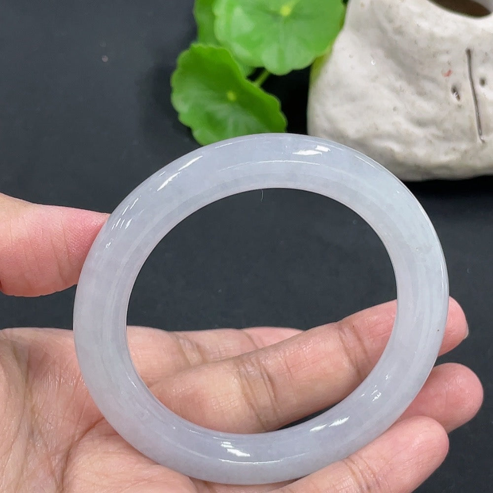 Jadeite Round Bracelet, Total Weight Approx. 49.45g, Size 52.6