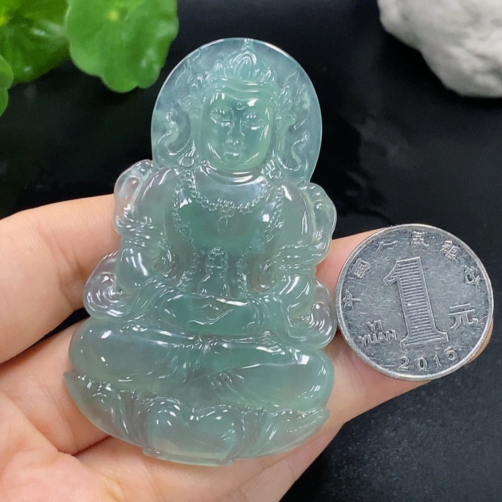 Jadeite Tara Pendant Total weight about 27.11g